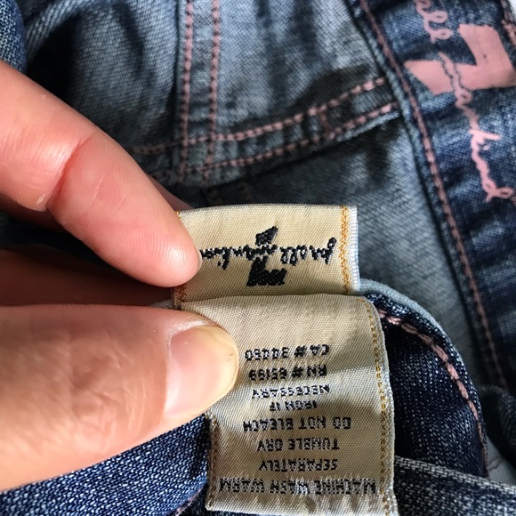 7 For all Mankind Dojo Wide leg crop 31 - Picture 8 of 10